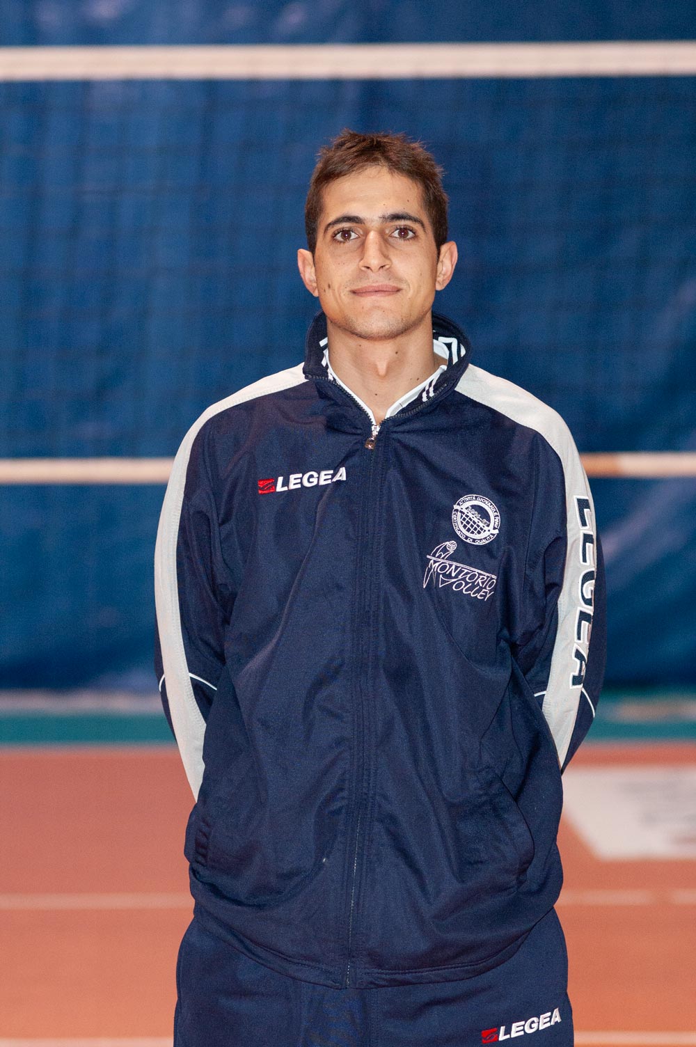 Ritratto di Christian Eleuteri con la divisa del Montorio Volley
