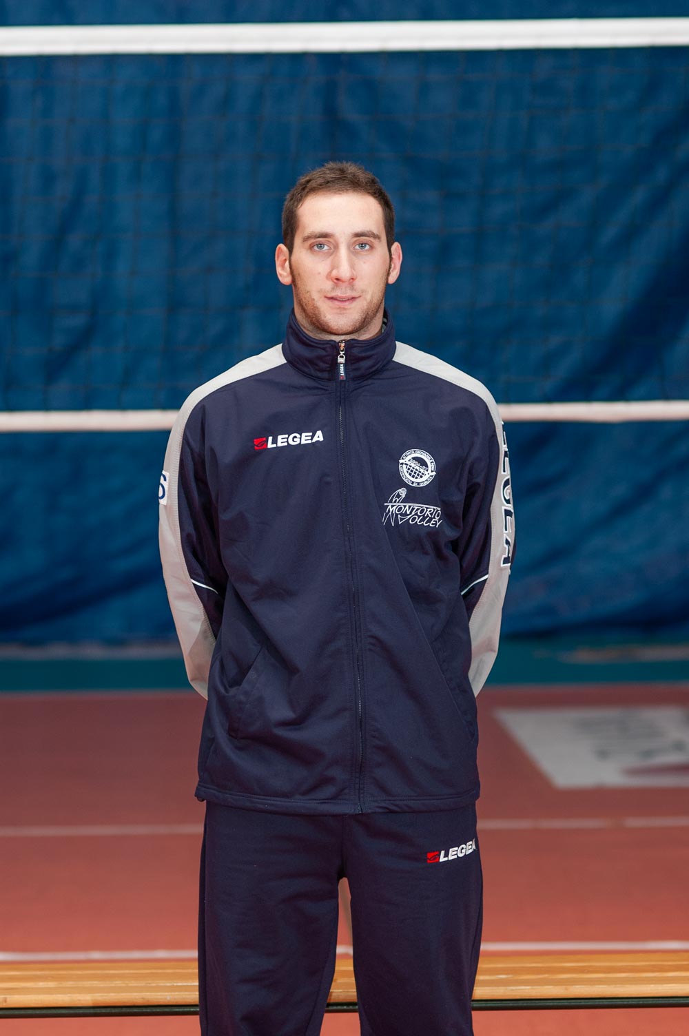 Livio Porcinari da giovane con la divisa del Montorio Volley