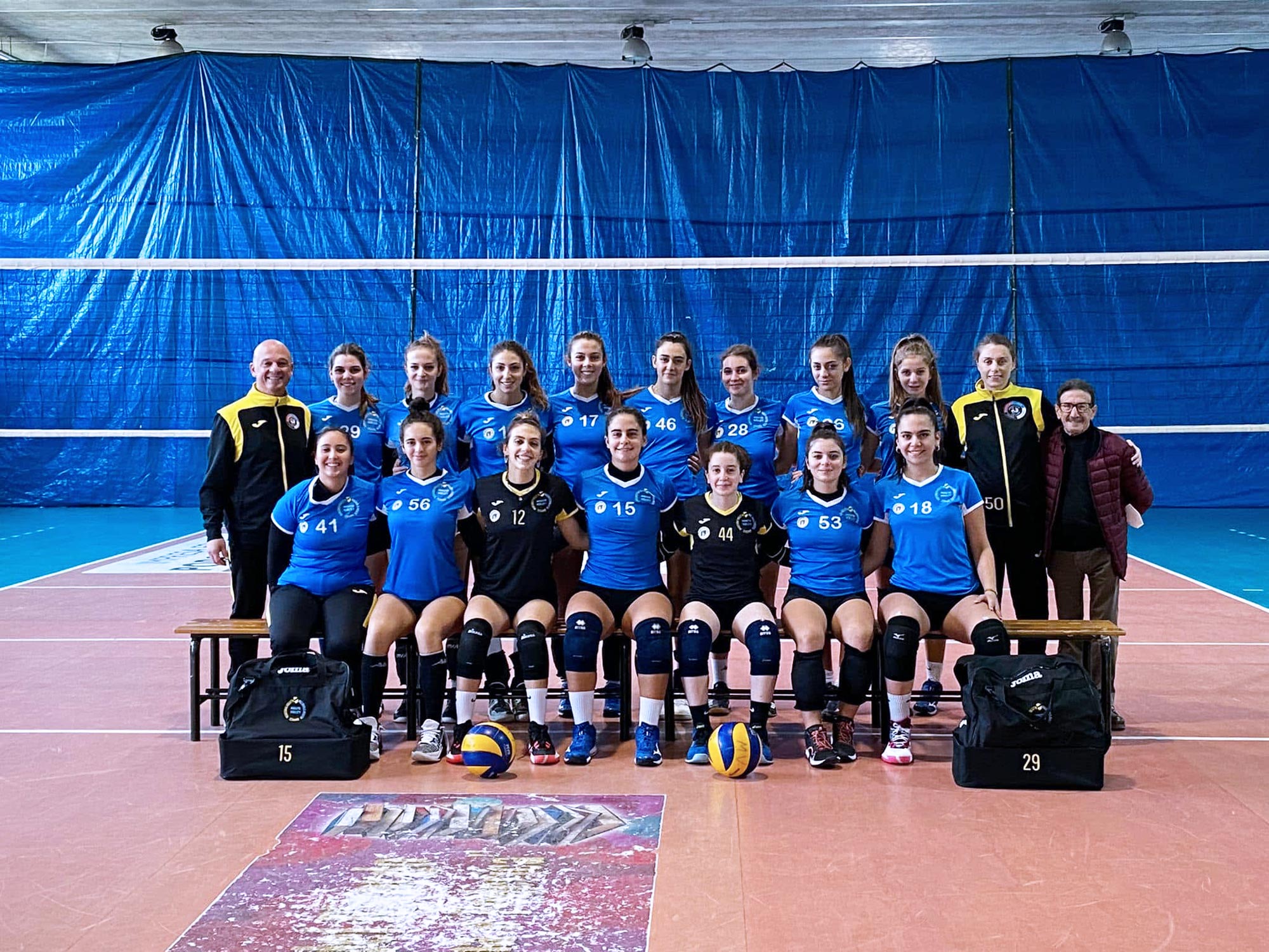 Squadra femminile nel percorso Progetto Volley