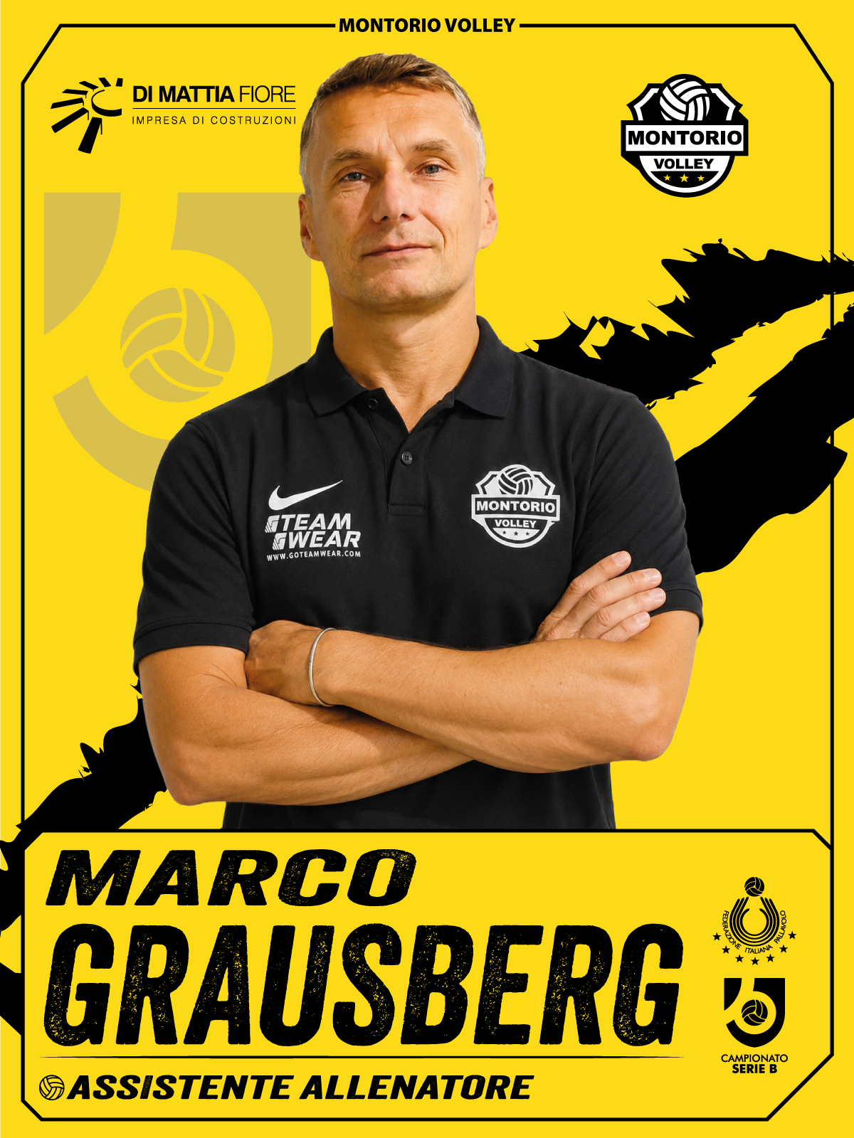 Figurina staff Serie B Montorio Volley: Marco Grausberg